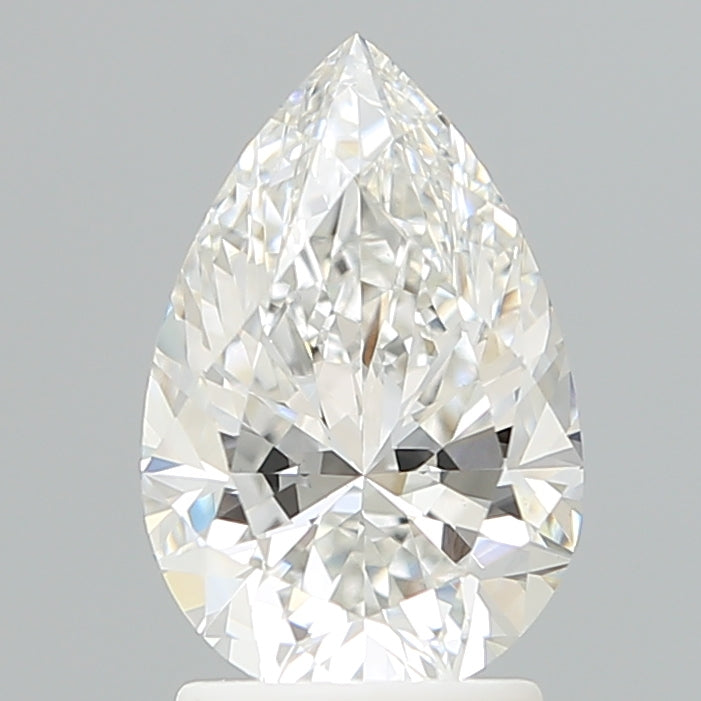 2.16 Carat Pear Shaped, Excellent Cut, F Color, VVS2 Clarity, IGI Certified Lab Grown Diamond