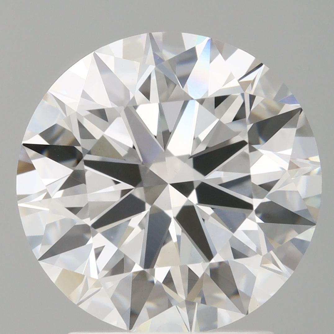2.55 Carat Round Shaped, Ideal Cut, E Color, VVS2 Clarity, IGI Certified Lab Grown Diamond