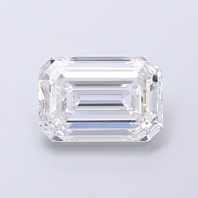 1.41 Carat Emerald Shaped, Very Good Cut, D Color, VVS2 Clarity, IGI Certified Lab Grown Diamond