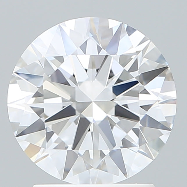 2.10 Carat Round Shaped, Excellent Cut, D Color, VVS2 Clarity, IGI Certified Lab Grown Diamond