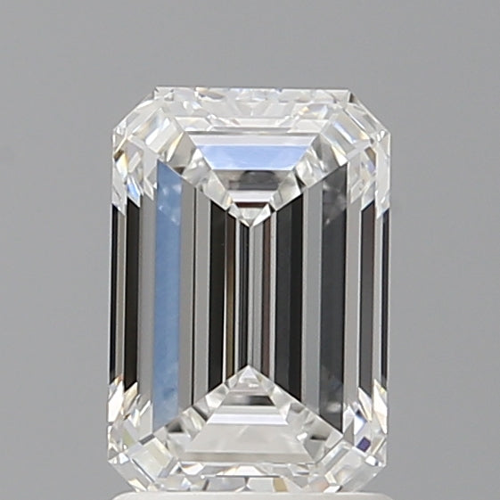1.60 Carat Emerald Shaped, Ideal Cut, E Color, VVS2 Clarity, IGI Certified Lab Grown Diamond