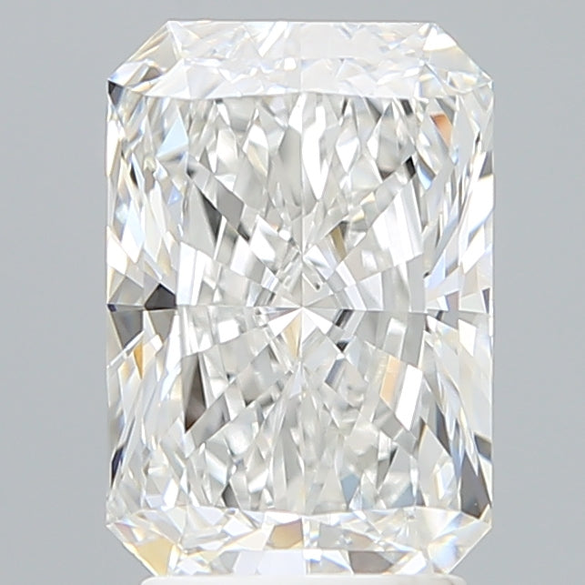 2.86 Carat Radiant Shaped, Ideal Cut, E Color, VVS2 Clarity, IGI Certified Lab Grown Diamond