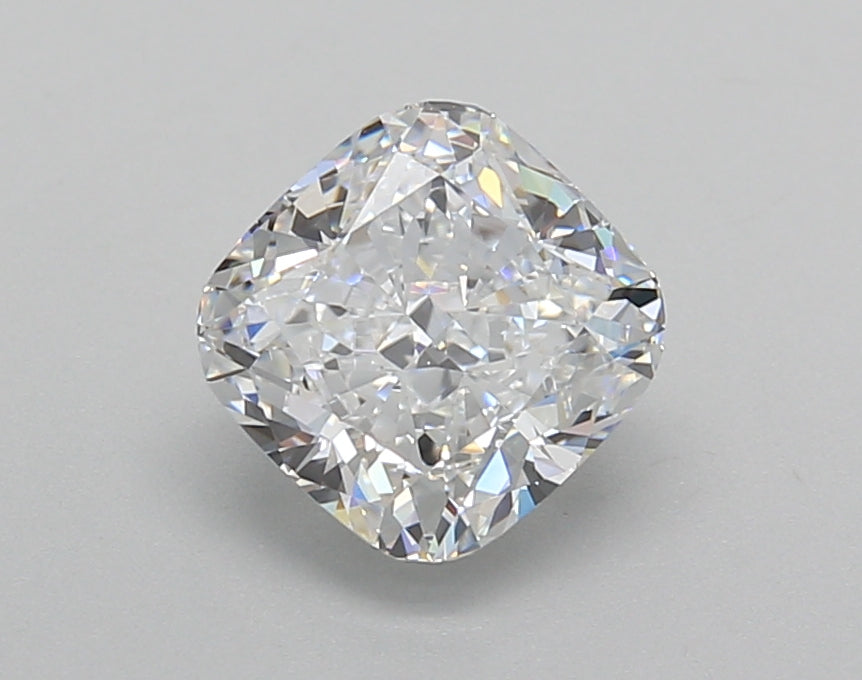 1.50 Carat Cushion Shaped, Very Good Cut, D Color, VVS2 Clarity, IGI Certified Lab Grown Diamond