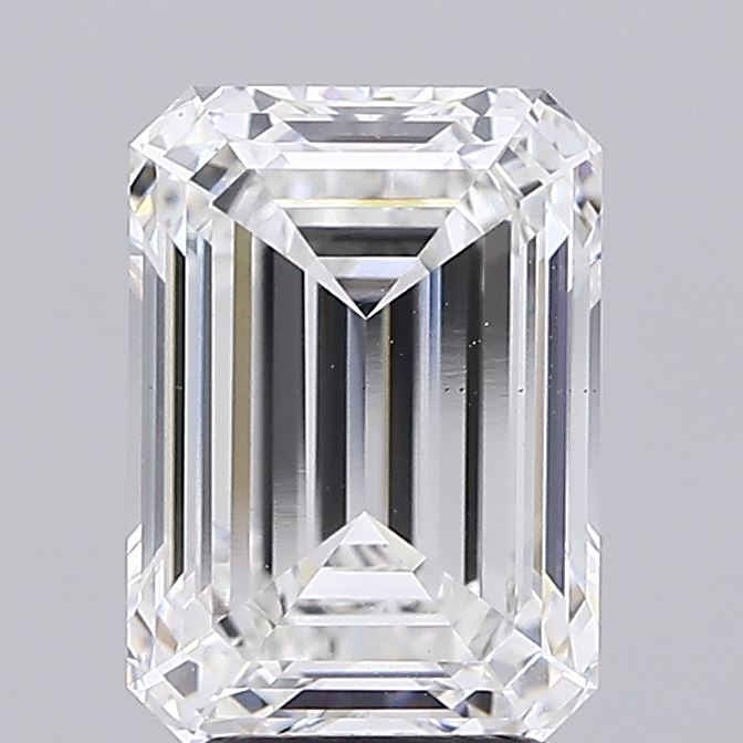 4.07 Carat Emerald Shaped, Ideal Cut, E Color, VS2 Clarity, IGI Certified Lab Grown Diamond
