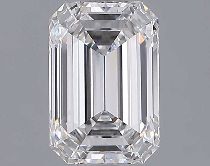 1.55 Carat Emerald Shaped, Ideal Cut, D Color, VS1 Clarity, IGI Certified Lab Grown Diamond