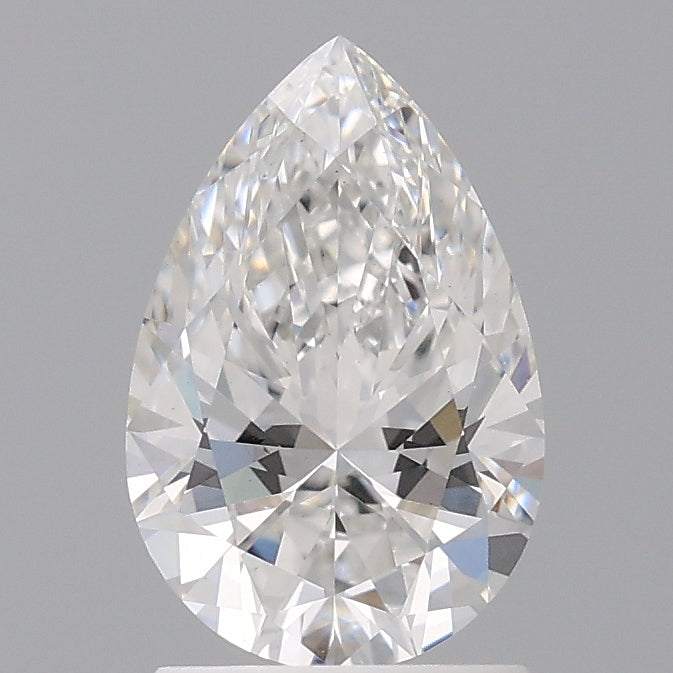 1.59 Carat Pear Shaped, Ideal Cut, F Color, VS1 Clarity, IGI Certified Lab Grown Diamond