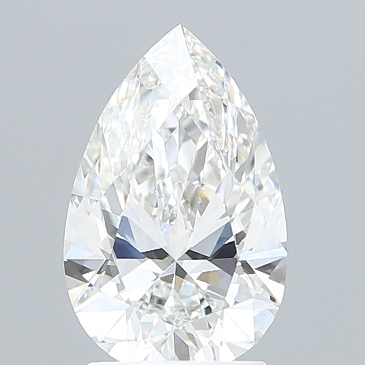 2.20 Carat Pear Shaped, Ideal Cut, E Color, VVS2 Clarity, IGI Certified Lab Grown Diamond