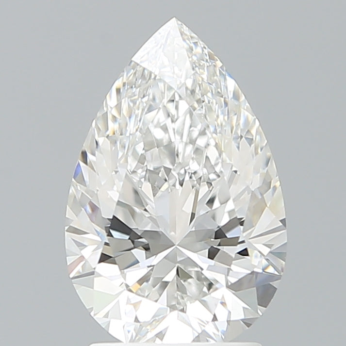 2.37 Carat Pear Shaped, Ideal Cut, E Color, VVS2 Clarity, IGI Certified Lab Grown Diamond