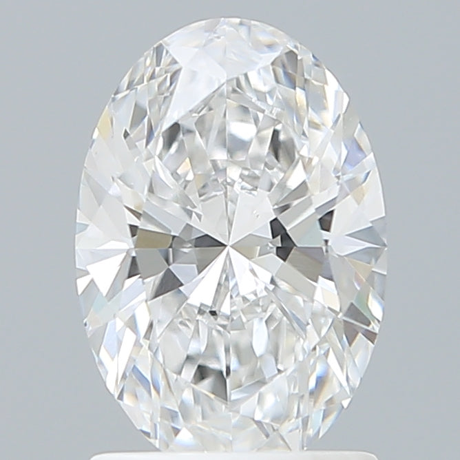 1.50 Carat Oval Shaped, Ideal Cut, D Color, VVS2 Clarity, IGI Certified Lab Grown Diamond