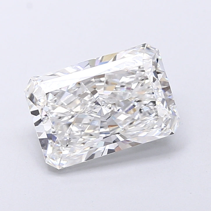 4.13 Carat Radiant Shaped, Very Good Cut, E Color, VVS2 Clarity, IGI Certified Lab Grown Diamond
