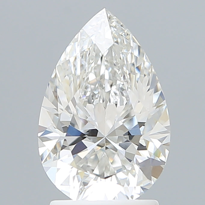 2.15 Carat Pear Shaped, Excellent Cut, E Color, VVS2 Clarity, IGI Certified Lab Grown Diamond