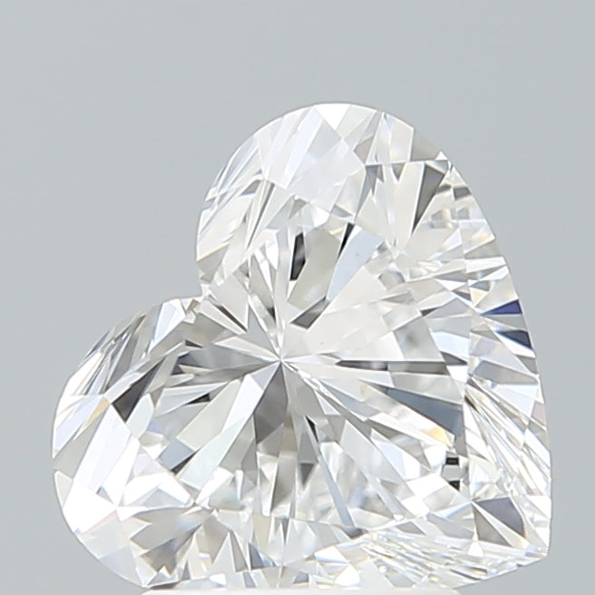 2.61 Carat Heart Shaped, Ideal Cut, D Color, VVS2 Clarity, IGI Certified Lab Grown Diamond