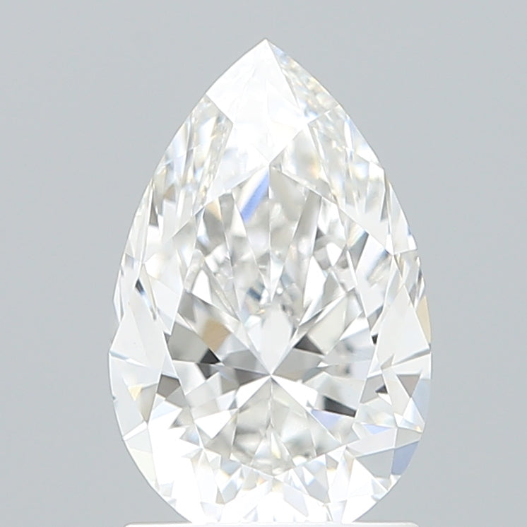 1.59 Carat Pear Shaped, Excellent Cut, E Color, VVS2 Clarity, IGI Certified Lab Grown Diamond