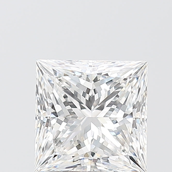 2.09 Carat Princess Shaped, Ideal Cut, E Color, VS1 Clarity, IGI Certified Lab Grown Diamond