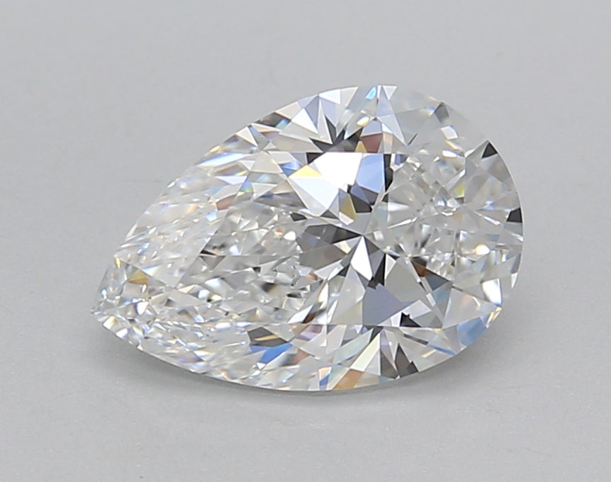 1.52 Carat Pear Shaped, Ideal Cut, D Color, VVS2 Clarity, IGI Certified Lab Grown Diamond