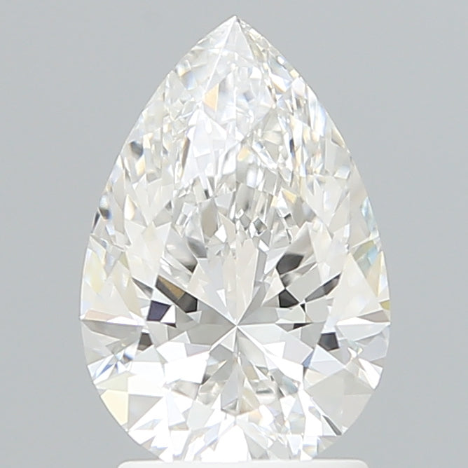 2.11 Carat Pear Shaped, Ideal Cut, F Color, VVS2 Clarity, IGI Certified Lab Grown Diamond