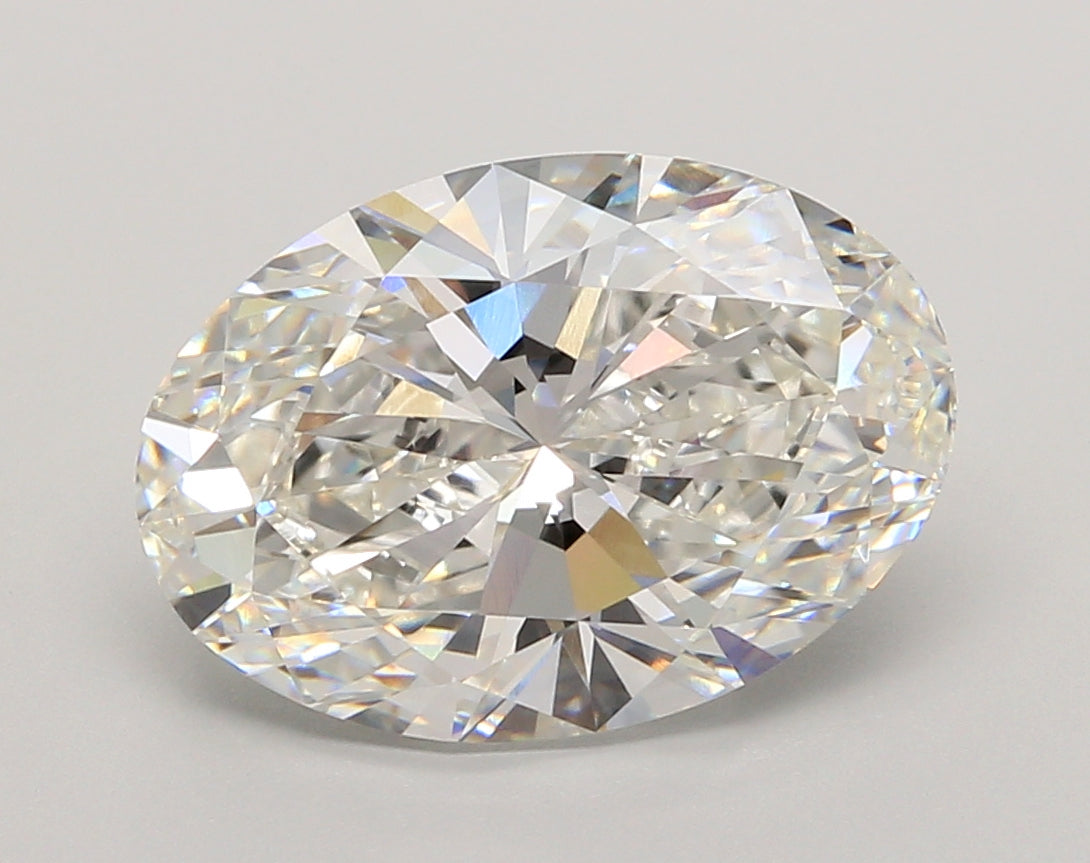5.06 Carat Oval Shaped, Ideal Cut, G Color, VVS2 Clarity, IGI Certified Lab Grown Diamond