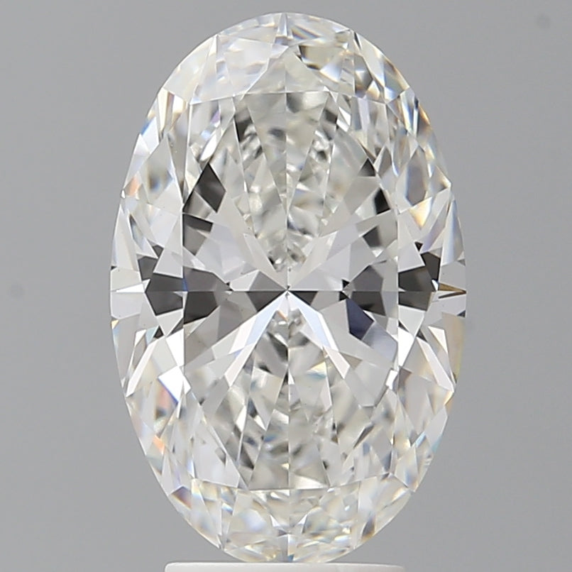4.08 Carat Oval Shaped, Ideal Cut, F Color, VVS2 Clarity, IGI Certified Lab Grown Diamond