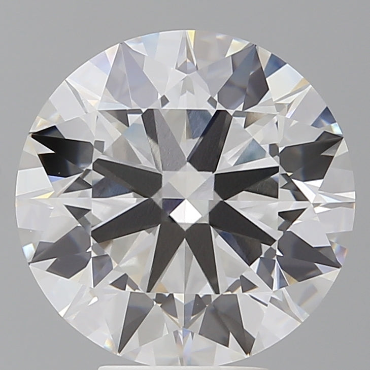 6.09 Carat Round Shaped, Ideal Cut, F Color, VVS2 Clarity, IGI Certified Lab Grown Diamond