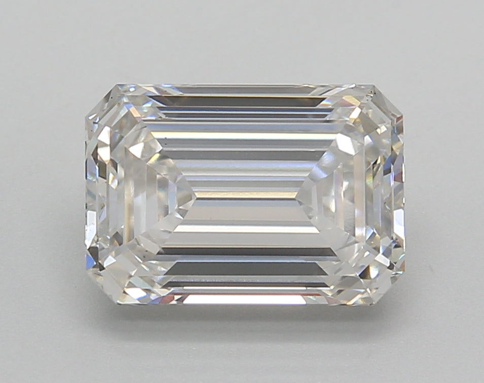 3.02 Carat Emerald Shaped, Very Good Cut, F Color, VS1 Clarity, IGI Certified Lab Grown Diamond