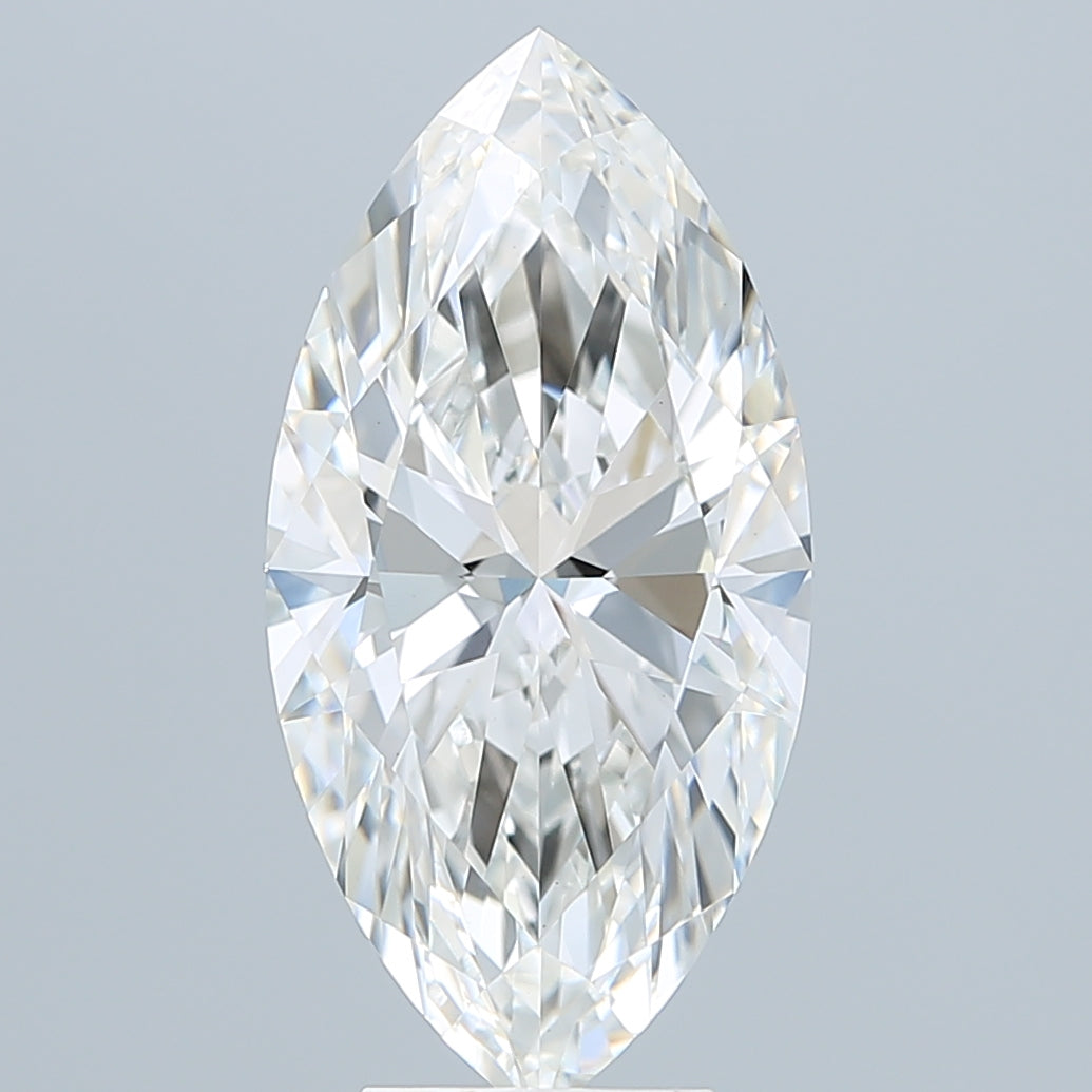 5.50 Carat Marquise Shaped, Ideal Cut, G Color, VVS2 Clarity, IGI Certified Lab Grown Diamond