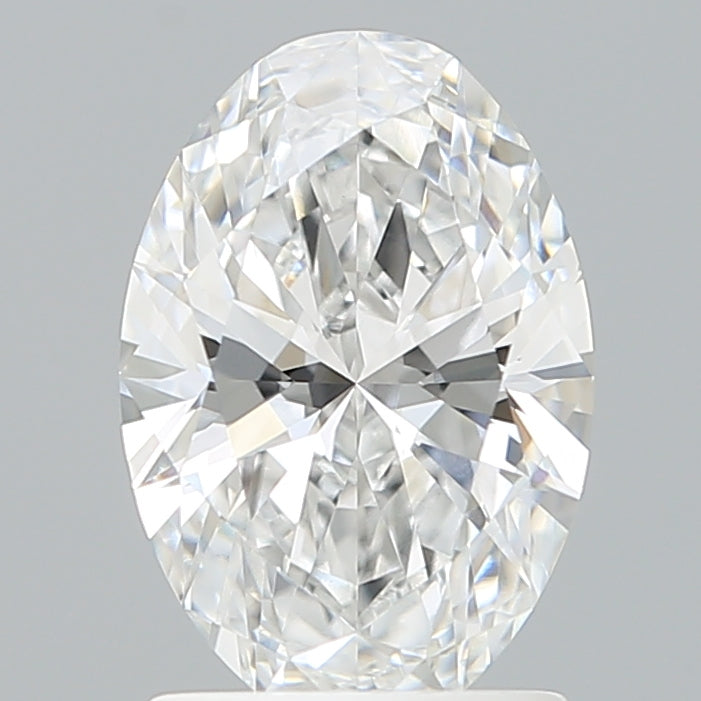 1.60 Carat Oval Shaped, Ideal Cut, D Color, VVS2 Clarity, IGI Certified Lab Grown Diamond