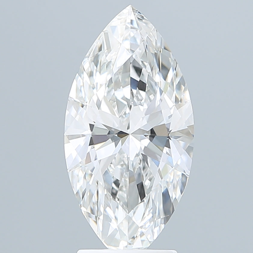 3.09 Carat Marquise Shaped, Ideal Cut, F Color, VVS1 Clarity, IGI Certified Lab Grown Diamond