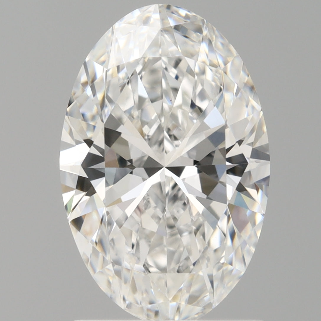 1.60 Carat Oval Shaped, Ideal Cut, D Color, VVS2 Clarity, IGI Certified Lab Grown Diamond
