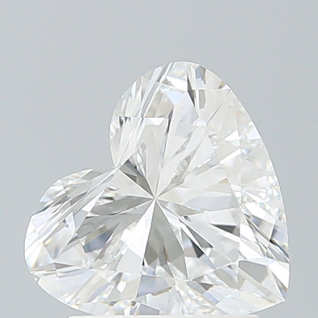 1.70 Carat Heart Shaped, Very Good Cut, D Color, VS1 Clarity, IGI Certified Lab Grown Diamond