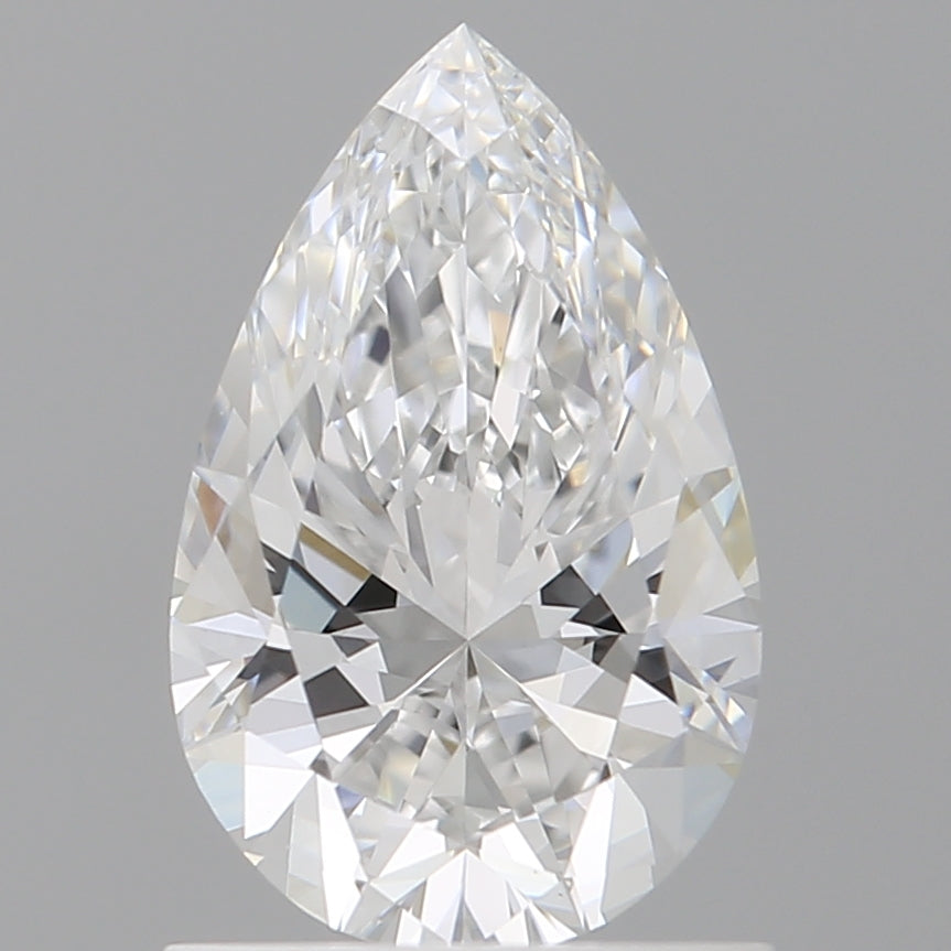 1.10 Carat Pear Shaped, Ideal Cut, E Color, VVS2 Clarity, IGI Certified Lab Grown Diamond