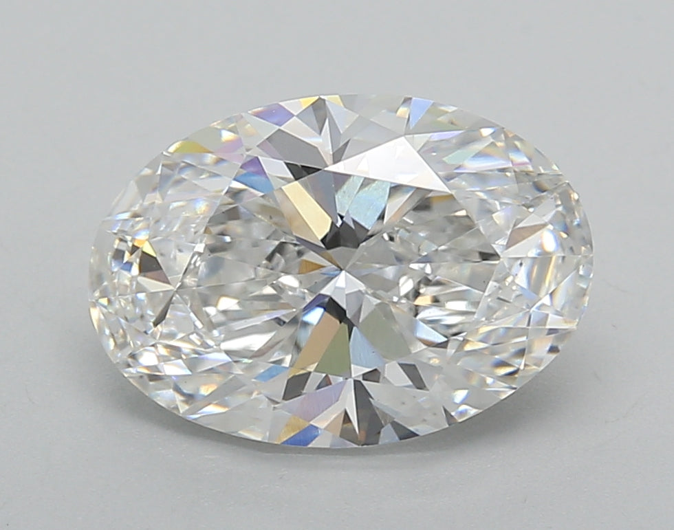 3.00 Carat Oval Shaped, Excellent Cut, F Color, VS1 Clarity, IGI Certified Lab Grown Diamond