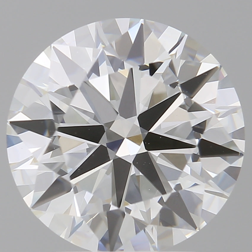 3.05 Carat Round Shaped, Ideal Cut, E Color, VVS2 Clarity, IGI Certified Lab Grown Diamond