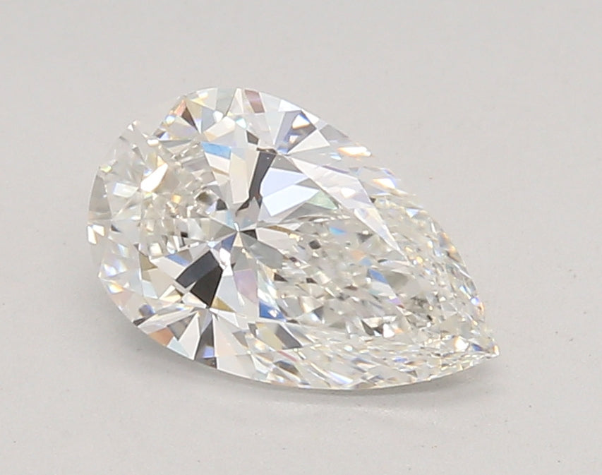 1.24 Carat Pear Shaped, Ideal Cut, F Color, VVS1 Clarity, IGI Certified Lab Grown Diamond