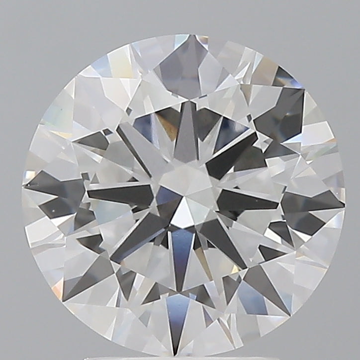 3.52 Carat Round Shaped, Ideal Cut, E Color, VVS2 Clarity, IGI Certified Lab Grown Diamond