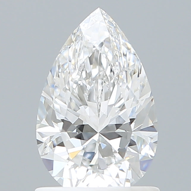 1.10 Carat Pear Shaped, Excellent Cut, D Color, VVS2 Clarity, IGI Certified Lab Grown Diamond