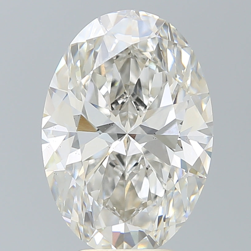 5.68 Carat Oval Shaped, Ideal Cut, H Color, VS2 Clarity, IGI Certified Lab Grown Diamond