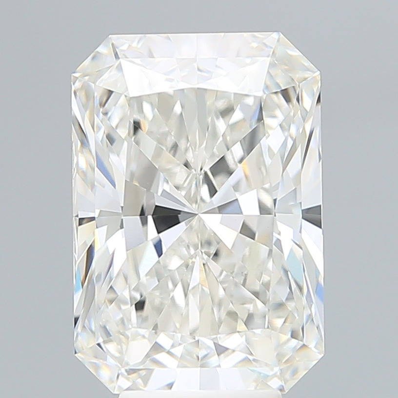 6.34 Carat Radiant Shaped, Ideal Cut, F Color, VVS2 Clarity, IGI Certified Lab Grown Diamond