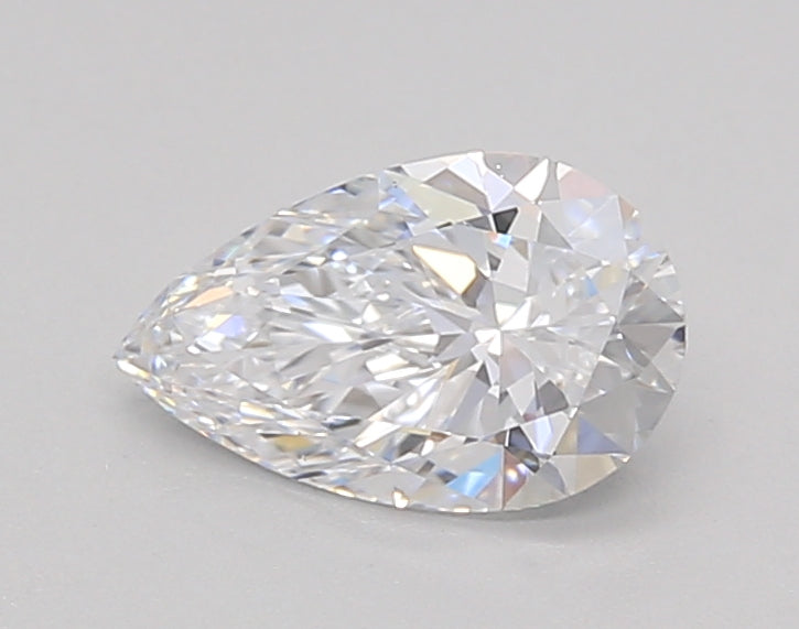 0.72 Carat Pear Shaped, Ideal Cut, D Color, VS1 Clarity, IGI Certified Lab Grown Diamond