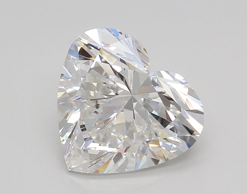 2.99 Carat Heart Shaped, Ideal Cut, E Color, VVS2 Clarity, IGI Certified Lab Grown Diamond