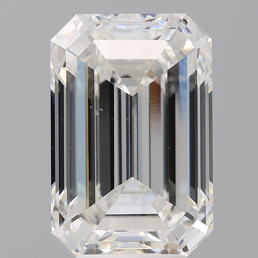 6.50 Carat Emerald Shaped, Ideal Cut, F Color, VS1 Clarity, IGI Certified Lab Grown Diamond