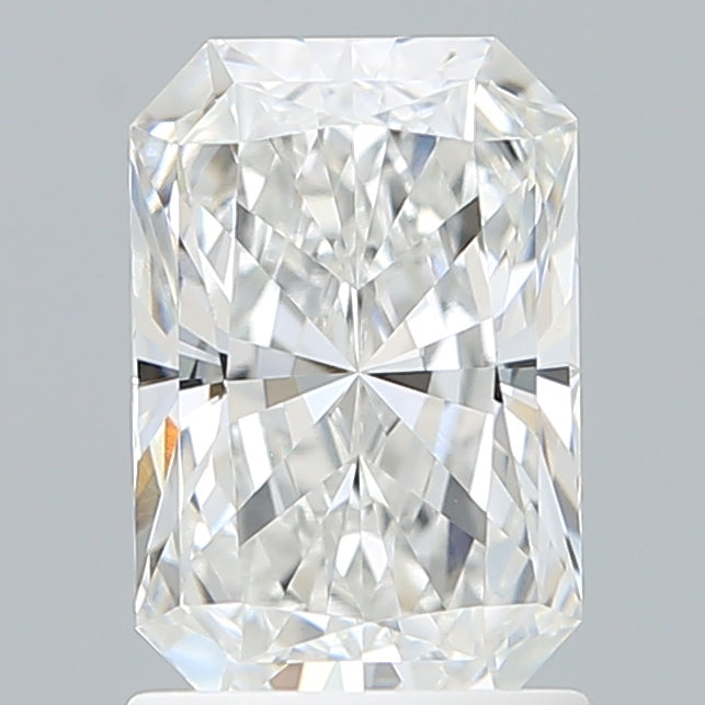 1.60 Carat Radiant Shaped, Ideal Cut, E Color, VVS2 Clarity, IGI Certified Lab Grown Diamond