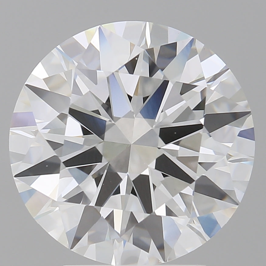 4.05 Carat Round Shaped, Excellent Cut, E Color, VVS2 Clarity, IGI Certified Lab Grown Diamond