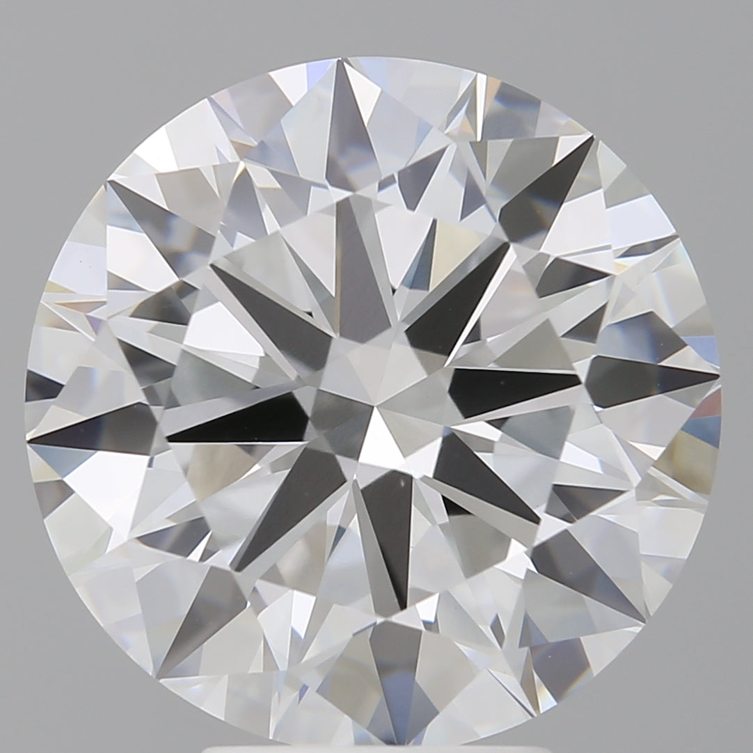 6.09 Carat Round Shaped, Excellent Cut, E Color, VVS2 Clarity, IGI Certified Lab Grown Diamond