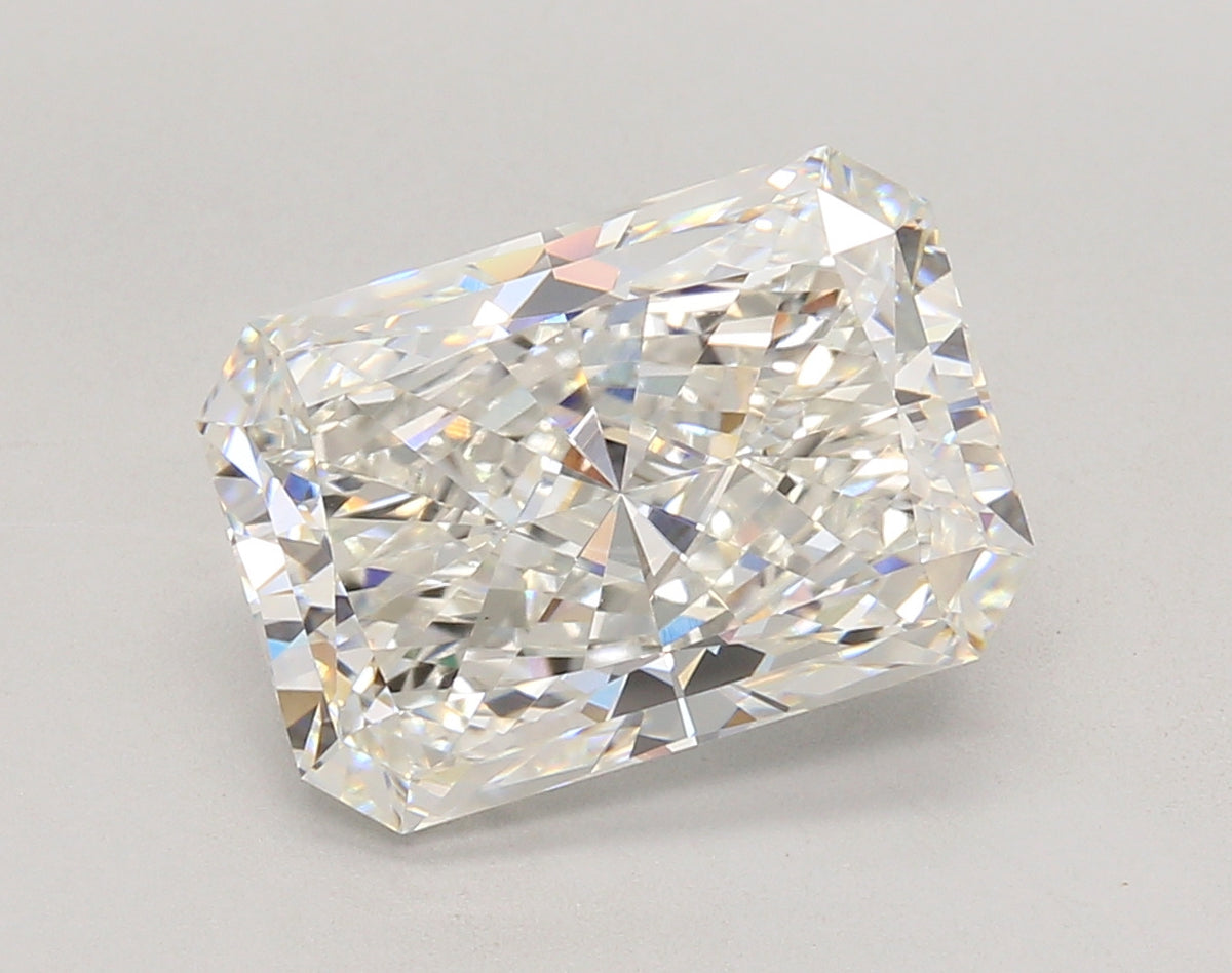 5.06 Carat Radiant Shaped, Ideal Cut, F Color, VS1 Clarity, IGI Certified Lab Grown Diamond