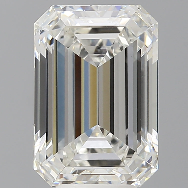 6.09 Carat Emerald Shaped, Ideal Cut, G Color, VS1 Clarity, IGI Certified Lab Grown Diamond