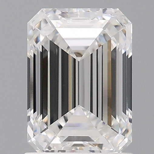 1.59 Carat Emerald Shaped, Ideal Cut, D Color, VVS2 Clarity, IGI Certified Lab Grown Diamond