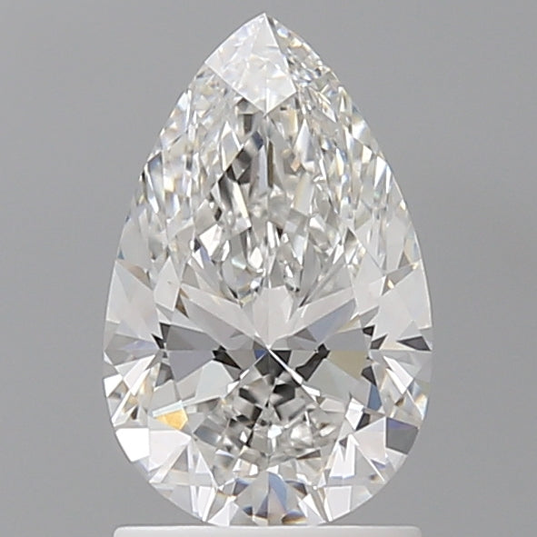 1.55 Carat Pear Shaped, Ideal Cut, F Color, VVS2 Clarity, IGI Certified Lab Grown Diamond