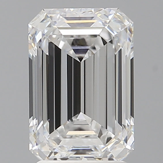 2.57 Carat Emerald Shaped, Ideal Cut, E Color, VVS2 Clarity, IGI Certified Lab Grown Diamond