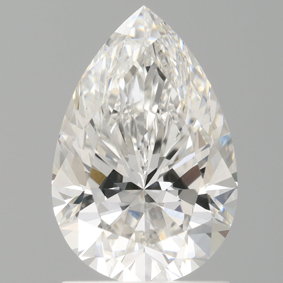 1.55 Carat Pear Shaped, Ideal Cut, E Color, VVS2 Clarity, IGI Certified Lab Grown Diamond