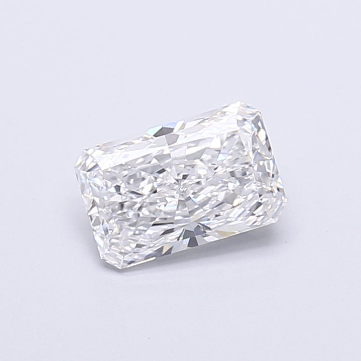 0.93 Carat Radiant Shaped, Very Good Cut, D Color, VVS2 Clarity, IGI Certified Lab Grown Diamond